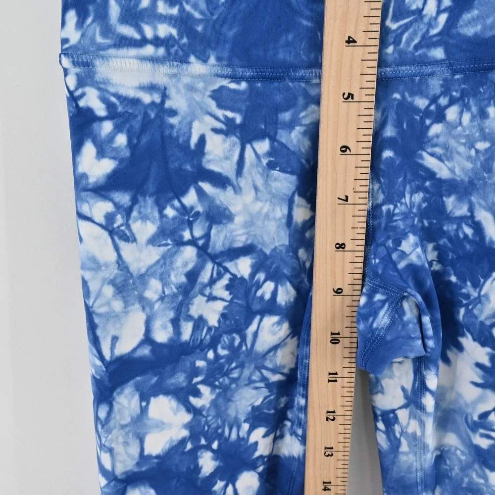 Lululemon Wunder Under High Rise Leggings Womens‎ Size 2 Blue Shibori Tie Dye
